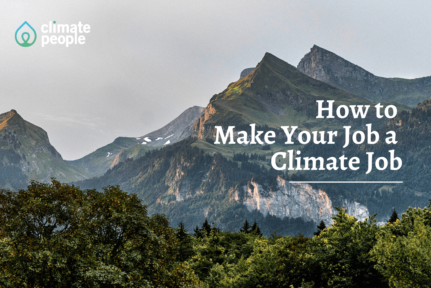 WEBINAR How to Make Your Job a Climate Job Blogs Climate People